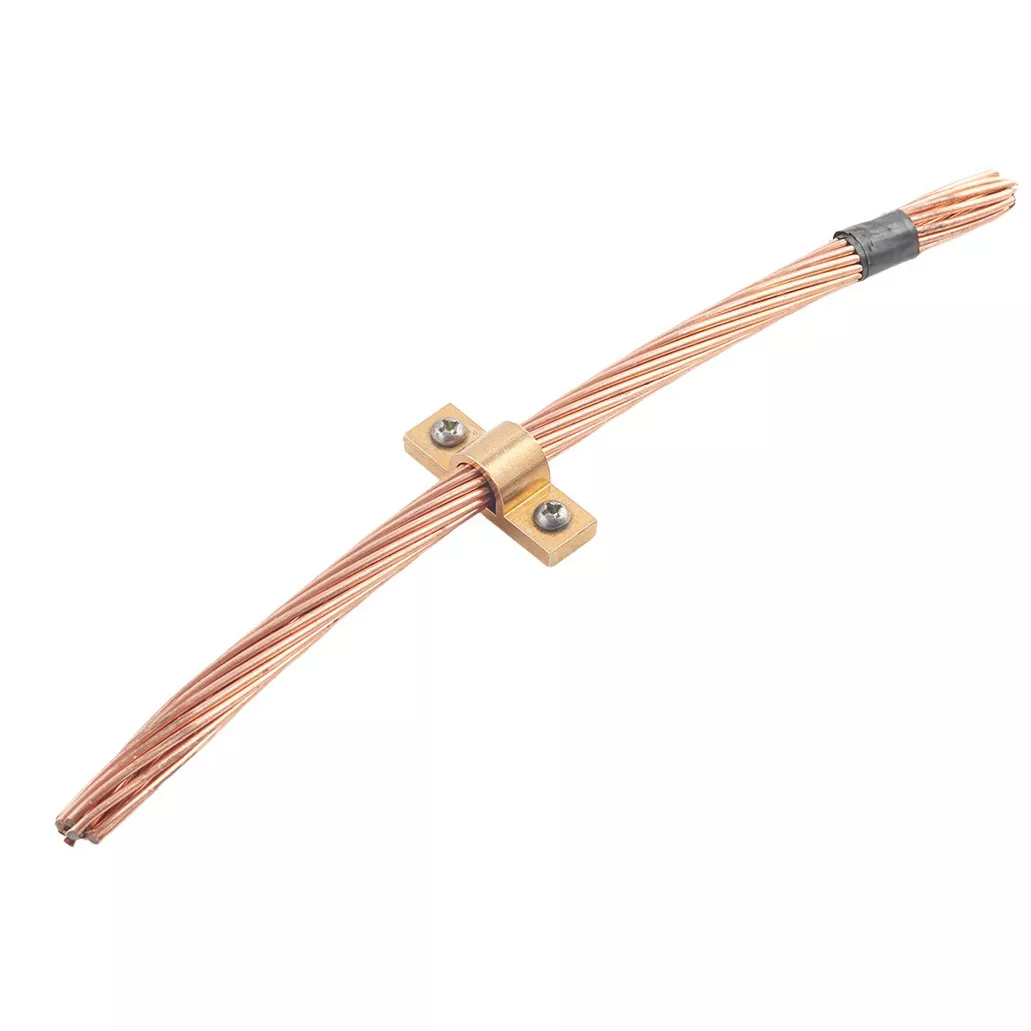 Brass Straight Type Grounding Clamp