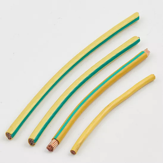 Insulated Copper Stranded Wire Yellow Green